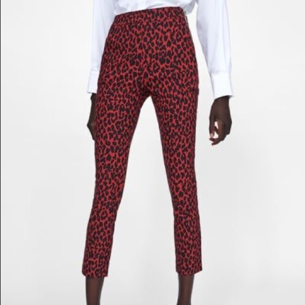 Zara animal print pants